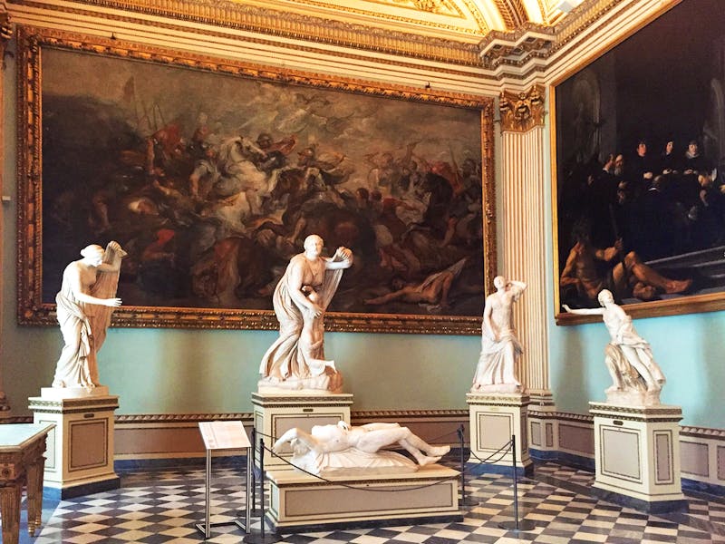 Skulpturen und Gemälde in den Uffizien in Florenz - ©Patrick Fritzsche - Eberhardt TRAVEL