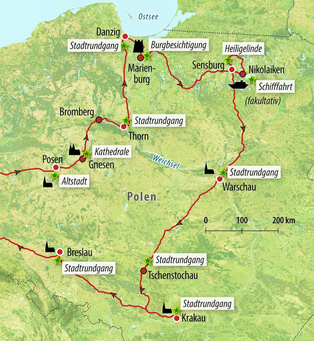 Ihre Reiseroute – © Eberhardt TRAVEL