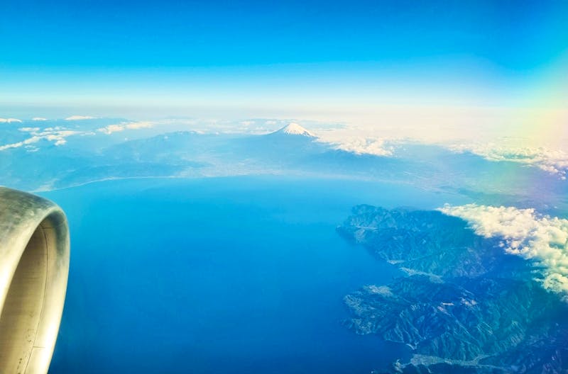 Flug von Osaka nach Tokio - Blick auf den Fuji - ©Katrin Deutschbein - Eberhardt TRAVEL