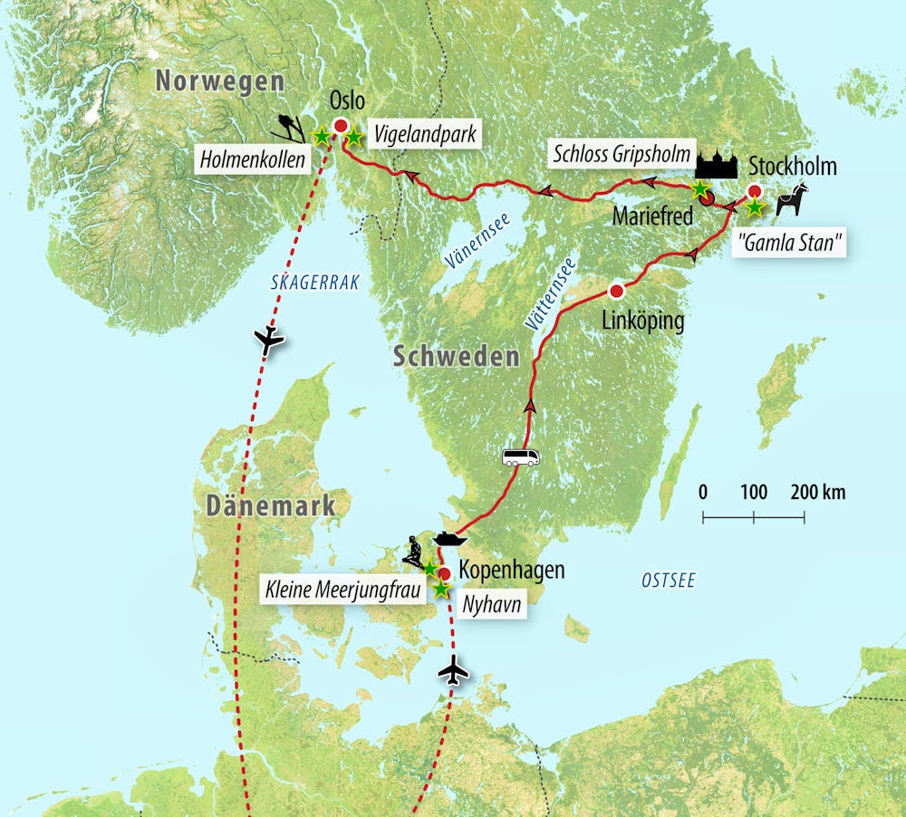 Reisekarte &ndash; &copy; Eberhardt TRAVEL