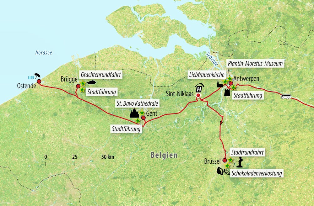 Reisekarte – © Eberhardt TRAVEL