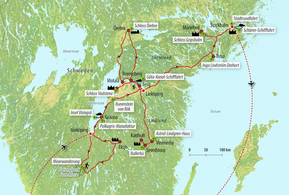 Reisekarte – © Eberhardt TRAVEL