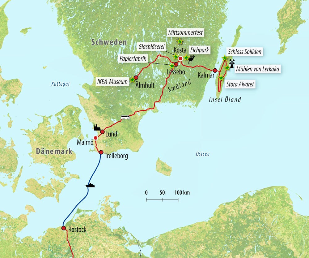 Reisekarte – © Eberhardt TRAVEL
