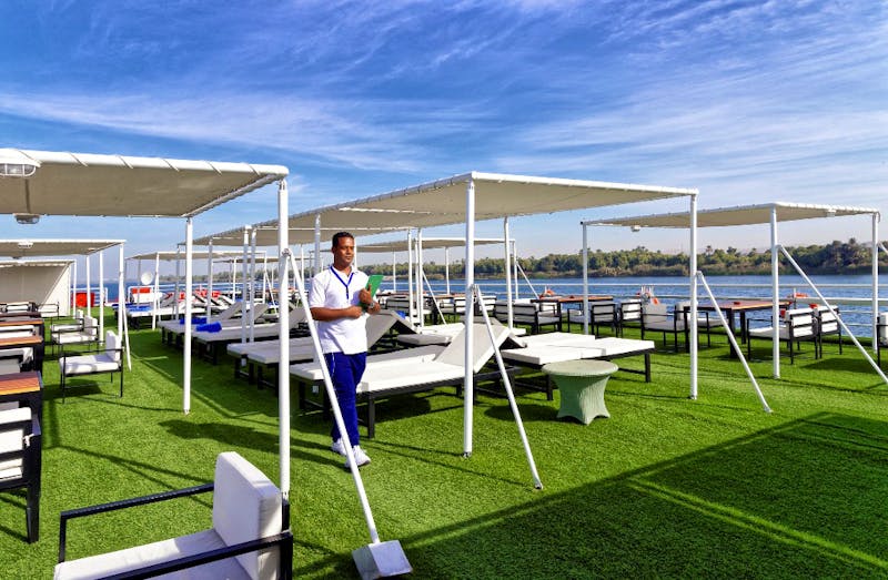 Nilkreuzfahrtschiff MS Nile Style - Sonnendeck - ©MS Nile Style Cruise 