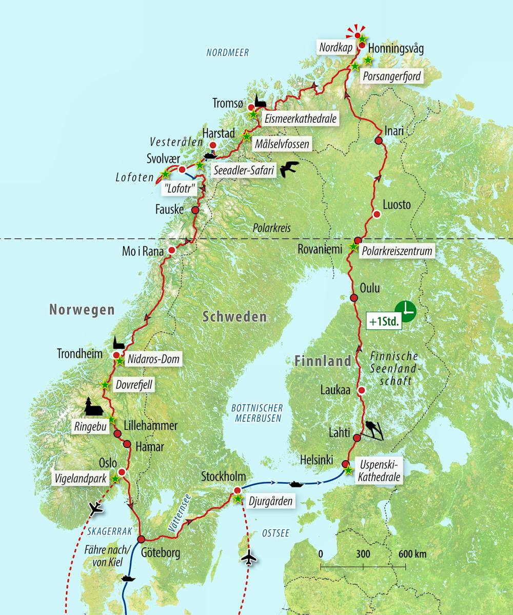 Reisekarte – © Eberhardt TRAVEL