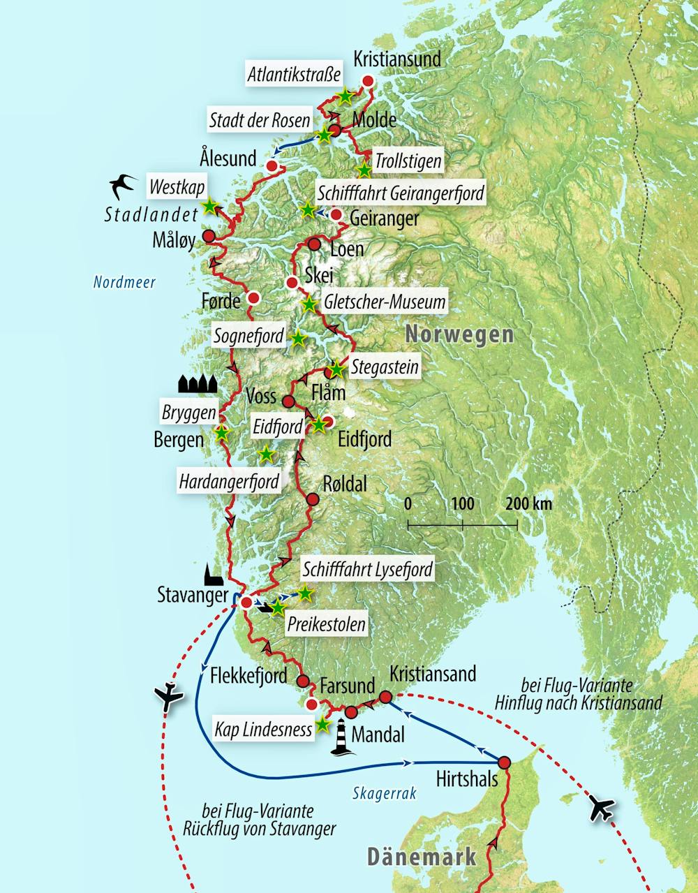Ihre Reiseroute – © Eberhardt TRAVEL