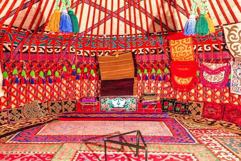 Jurte im Rukh Ordo Kulturzentrum in Tscholpon-Ata benannt nach Tschingis Aitmatov - &copy;Aleksandar - stock.adobe.com