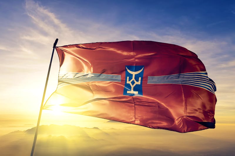 Flagge der Talas Region in Kirgistan - &copy;Oleksii - stock.adobe.com