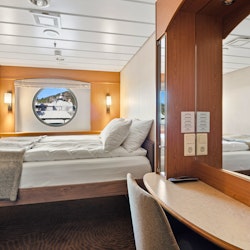 Kabinenbeispiel - Außenkabine Polar O auf MS Trollfjord – © Espen Mills - Hurtigruten