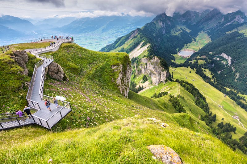 Aussicht vom Berg Hoher Kasten - ©Adrian Fässler - stock.adobe.com