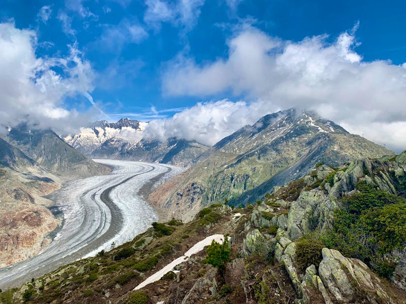 Blick auf den Aletschgletscher  - ©hachri - stock.adobe.com