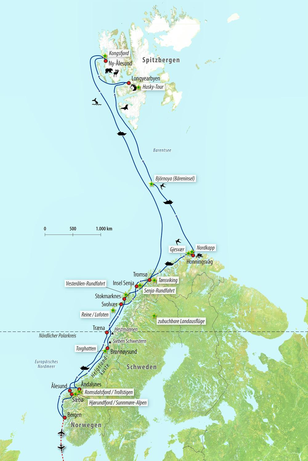 Reisekarte – © Eberhardt TRAVEL