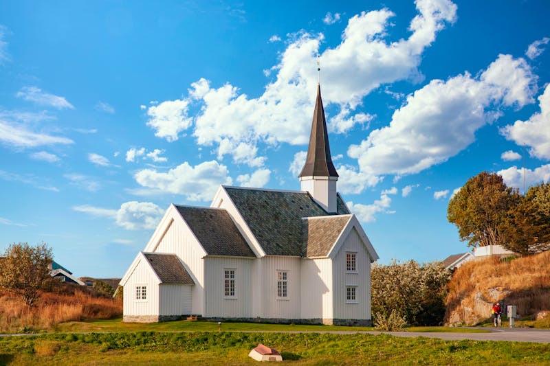 Holzkirche in der Inselgemeinde Traena in Nord-Norwegen - ©Gunnar E Nilsen - stock.adobe.com