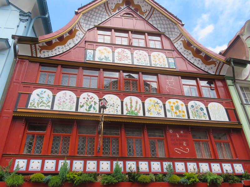 Bunte Fachwerkhäuser in Appenzell - ©Annette Weise - Eberhardt TRAVEL
