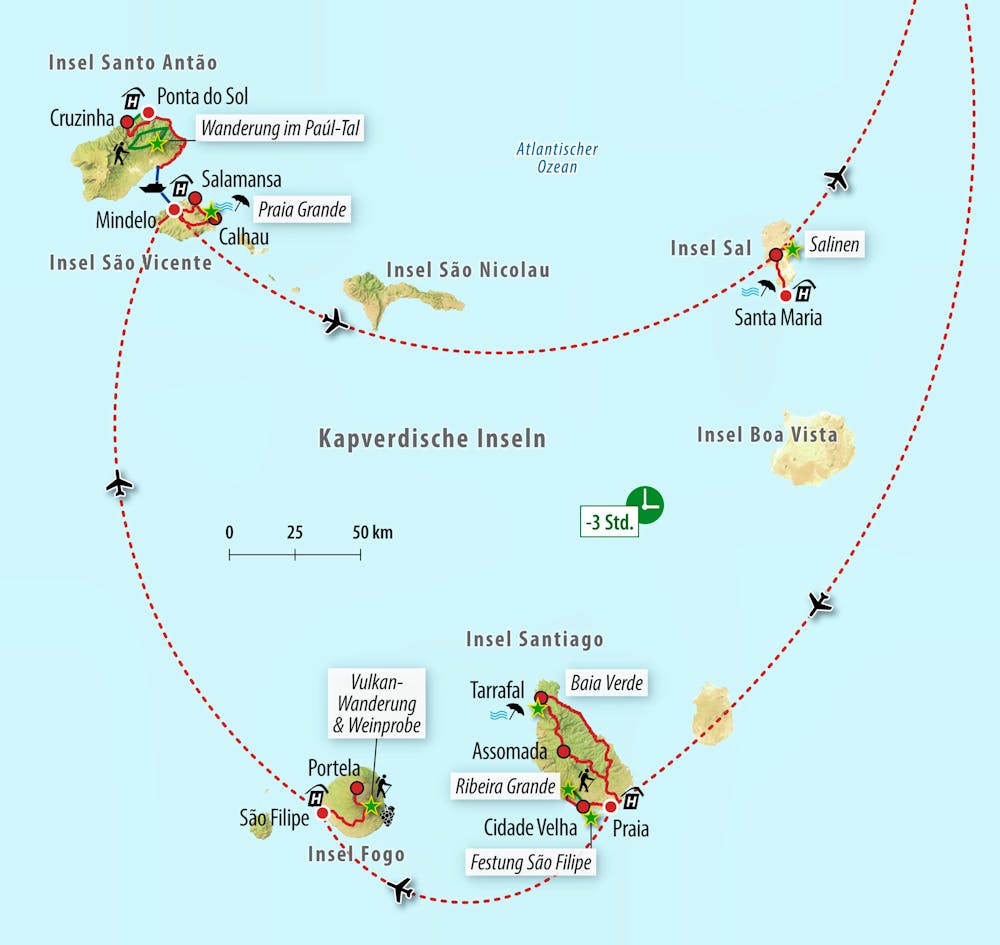 Reisekarte – © Eberhardt TRAVEL