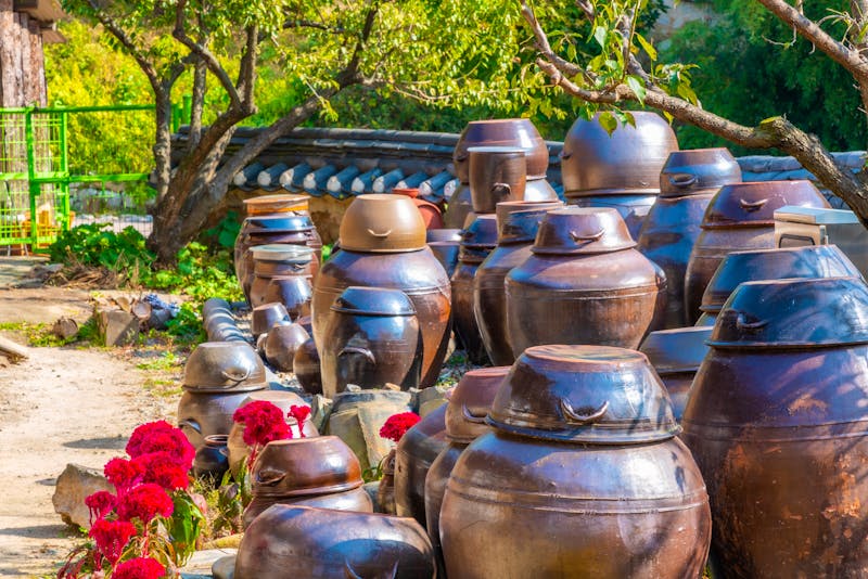 Keramiktöpfe im Yangdong-Dorf in Südkorea - ©dudlajzov - stock.adobe.com