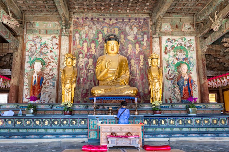 Buddha Statue im Bulguksa Tempel in Gyeongju - ©yooranpark - stock.adobe.com
