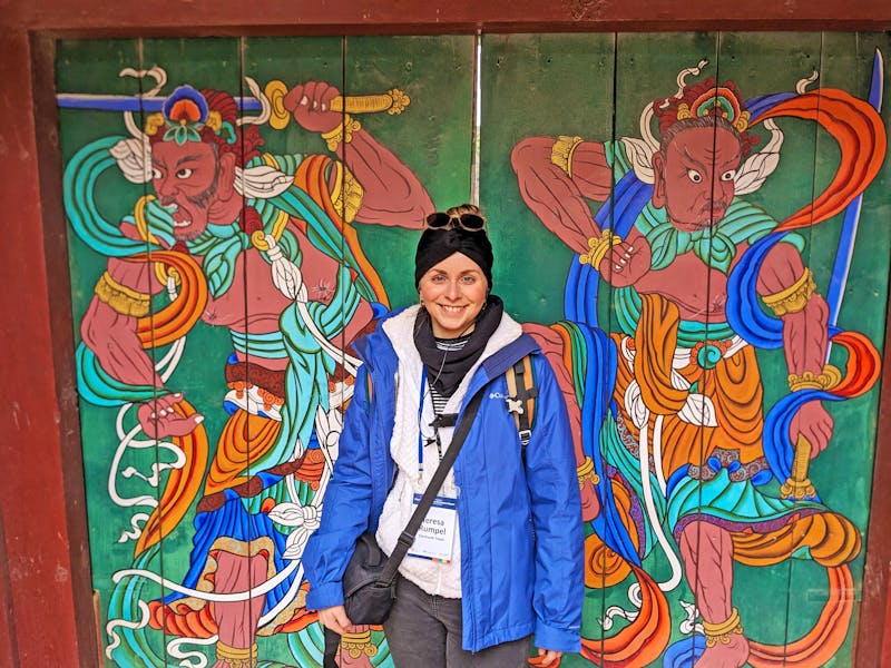 Eberhardt-Reisemanagerin Teresa Rumpel im Bulguksa Tempel - ©Teresa Rumpel - Eberhardt TRAVEL