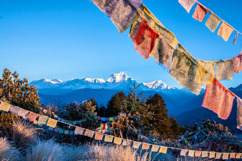 Blick zur Annapurna Bergkette bei Pokhara in Nepal - ©kirchenko - stock.adobe.com