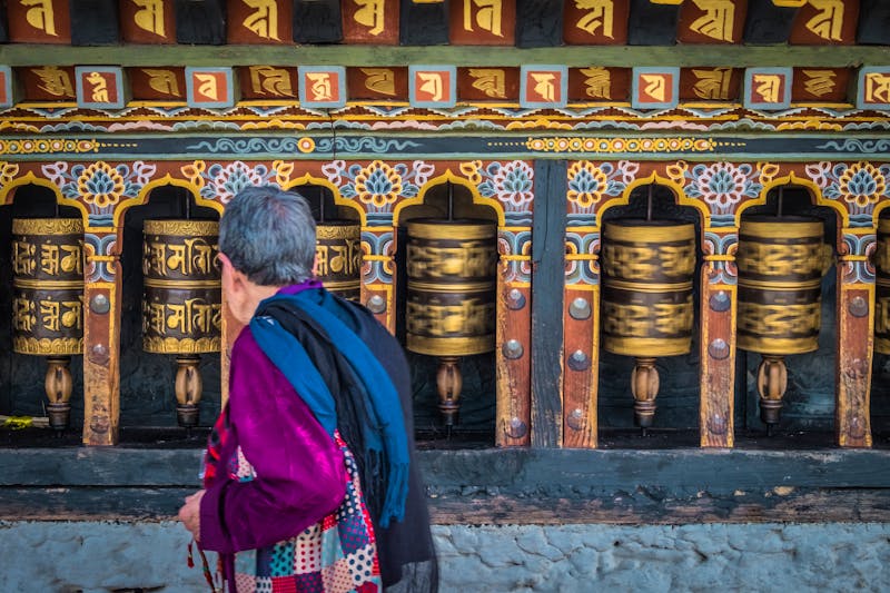 Gebetsmühlen in Thimphu - Hauptstadt von Bhutan - ©Yann - stock.adobe.com