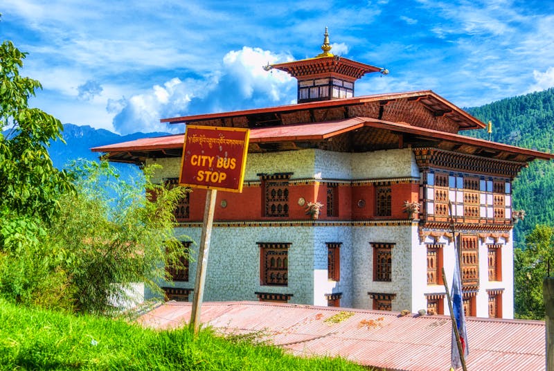 Traditionelle Bhutanische Architektur in Thimphu - ©atosan - stock.adobe.com
