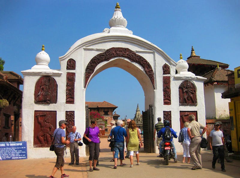 Eingangstor zum Durbar Square in Bhaktapur - ©Annette Zocher - Eberhardt TRAVEL