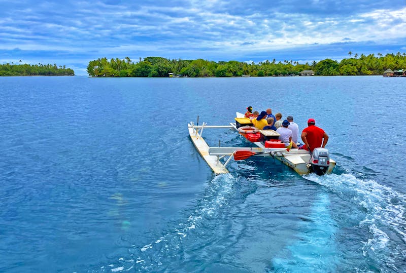Bootstour in der Lagune von Huahine - ©Jacob Spangenberg - Eberhardt TRAVEL
