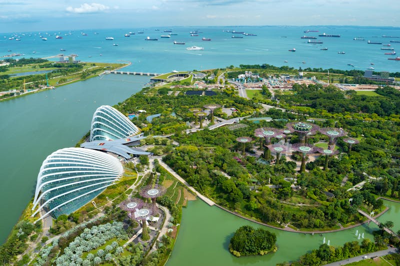 Marina Bay Sands Hotel, Singapur - Aussichtsdeck des Hotels - ©Bernard Barroso - stock.adobe.com