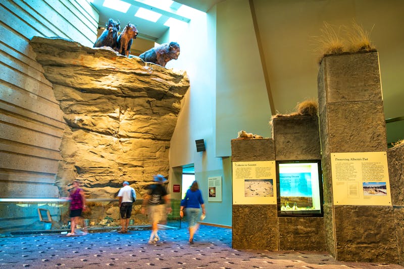 Im Besucherzentrum des Head-Smashed-In Buffalo Jump - ©Travel Alberta / Jeremy Fokkens