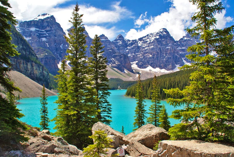 Moraine Lake mit den Ten Peaks im Banff-Nationalpark  - ©Susanne Schirmann - Eberhardt TRAVEL