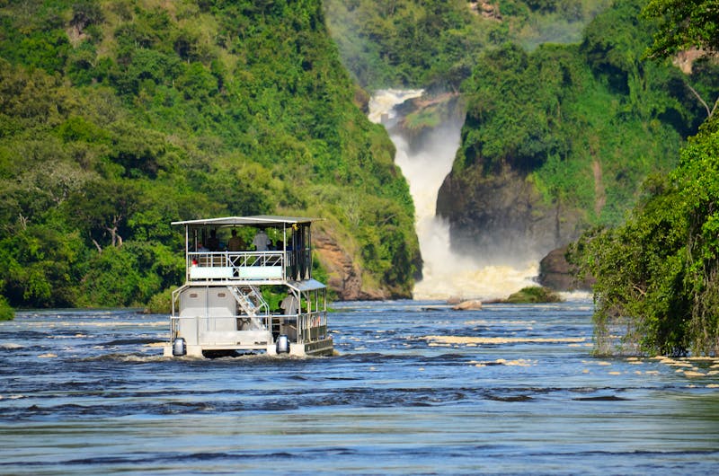 Bootsfahrt auf dem Nil vor den Murchison Falls Wasserfällen - ©drinhaus - stock.adobe.com