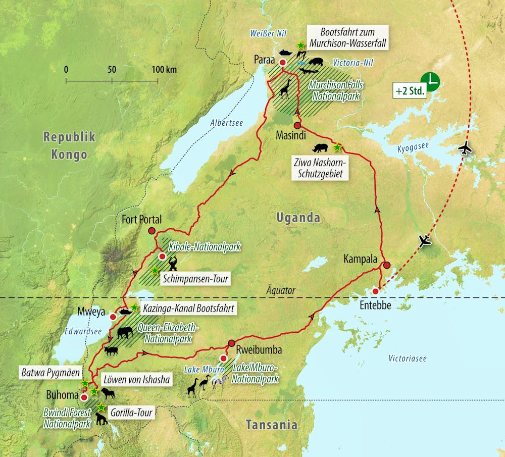 Reisekarte – © Eberhardt TRAVEL