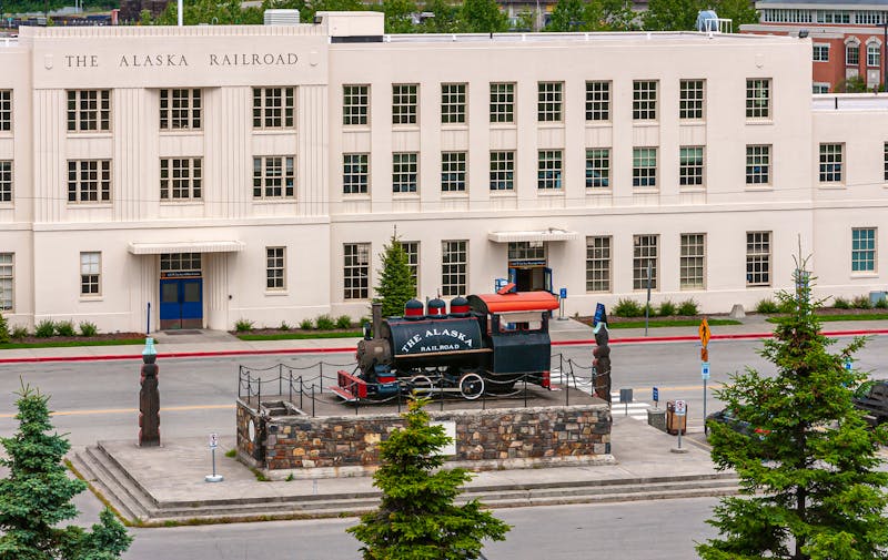 Eisenbahn-Depot in Anchorage - Alaska Railroad - ©Klodien - stock.adobe.com