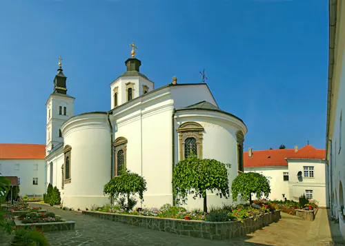 Church of the Krusedol Monastery in Fruska Gora mountain in the northern Serbia, in the province of Vojvodina, Serbia &ndash; &copy; Pecold - stock.adobe.com