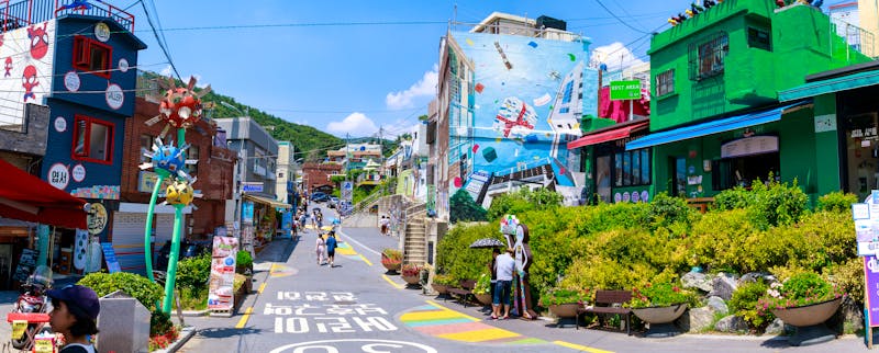 Künstlerviertel Gamcheon in Busan - Südkorea - ©yooranpark - stock.adobe.com