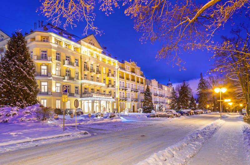 Kurhotel Pawlik-Aquaforum in Franzensbad - Winterabend  – ©PETERMATTPHOTO - Kurhotel Pawlik-Aquaforum
