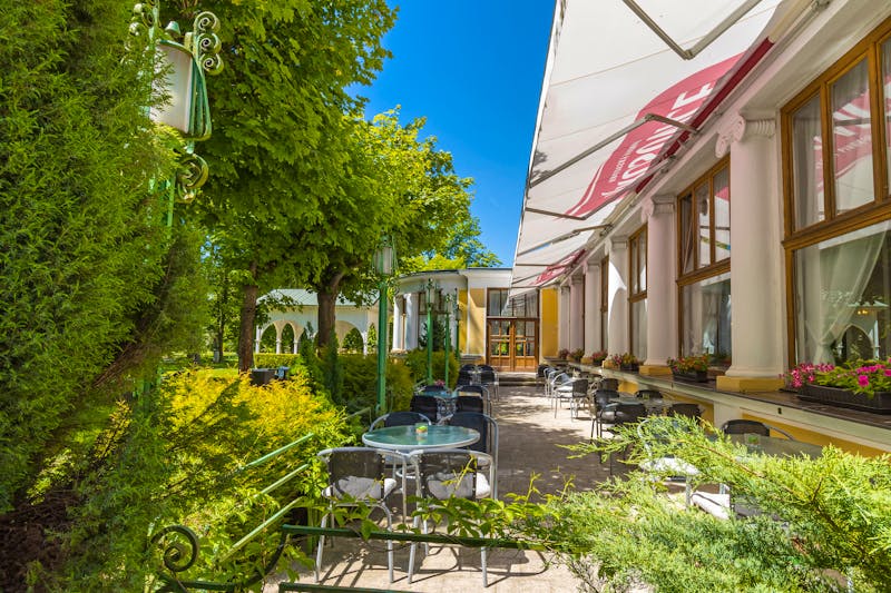 Kurhotel Belvedere in Franzensbad - Sommerterrasse – ©Kurhotel Belvedere