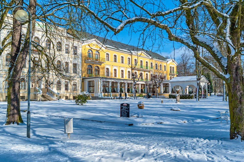 Kurhotel Belvedere in Franzensbad - im Winter – ©PETERMATTPHOTO - Kurhotel Belvedere