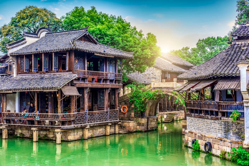 Wuzhen - Wasserstraßen in der Altstadt - ©昊 周 - stock.adobe.com