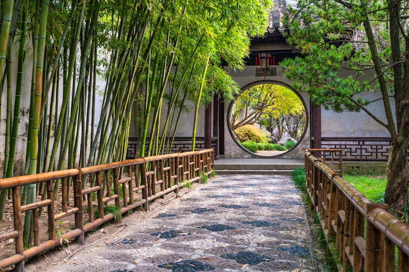Suzhou - einer der historischen chinesischen Gärten in der Altstadt - ©eyetronic - stock.adobe.com