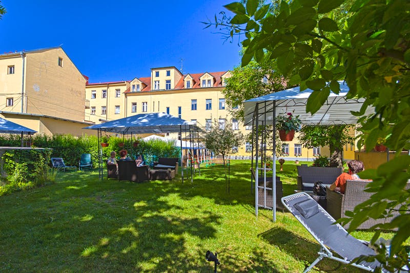 Kulturhotel Dr. Adler in Franzensbad - Hotelgarten – ©P22 - Kulturhotel Dr. Adler