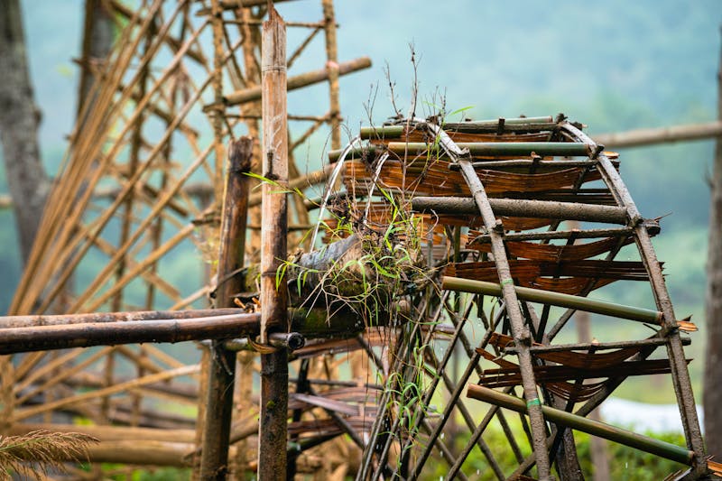 Pu Luong Naturreservat - Wasserräder aus Bambus - ©Adam - stock.adobe.com
