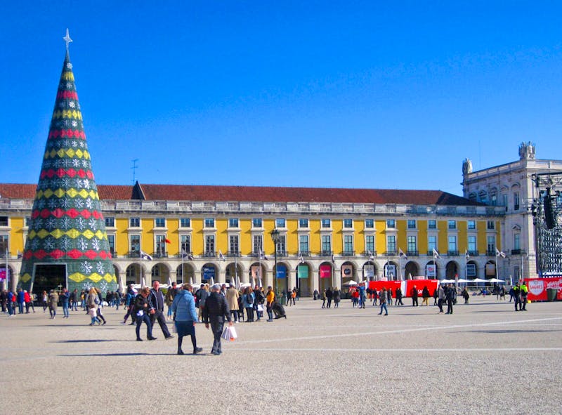 Handelsplatz Praca do Comercio in Lissabon zum Jahreswechsel - ©Annette Zocher - Eberhardt TRAVEL