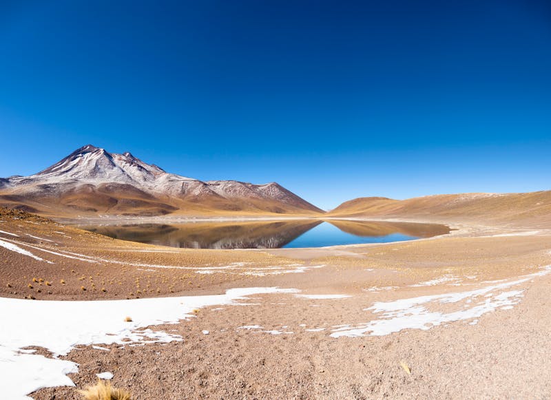 Laguna Miñiques -  Blick See und den Vulkan Cerro Miscanti  - ©jjuncadella - stock.adobe.com