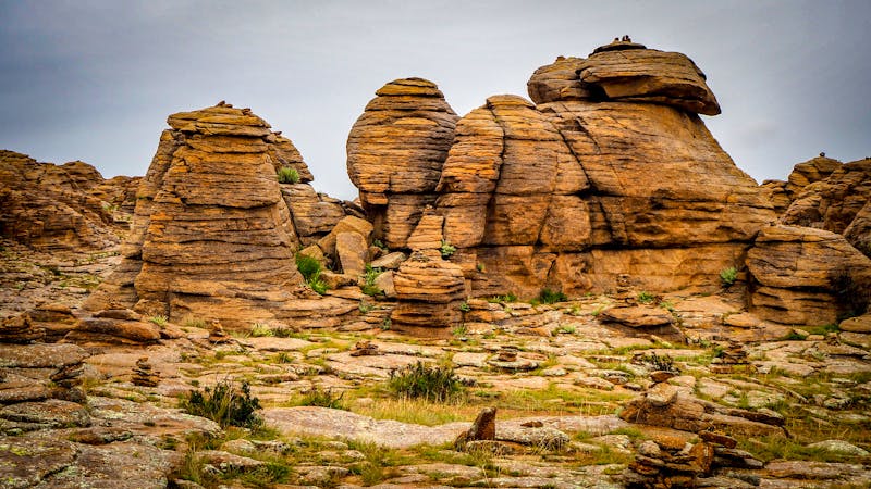 Baga Gazariin Chuluu im Norden der Wüste Gobi - Granit-Felsformationen mit Felszeichnungen - ©Rachel - stock.adobe.com