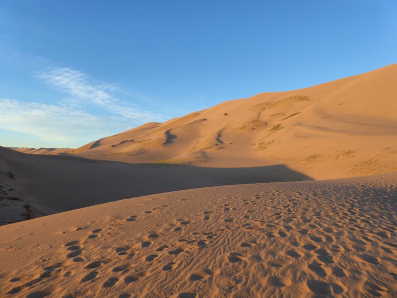 Chongor-Sanddüne in der Wüste Gobi - ©Sabine Letzybyll (Eberhardt TRAVEL)