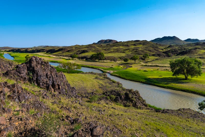 Ongi Fluss in der Wüste Gobi - ©driendl - stock.adobe.com