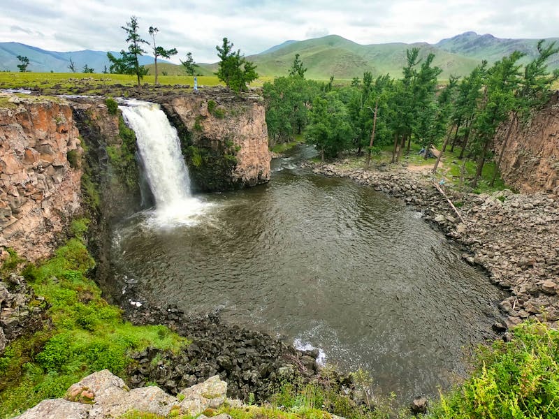 Ulaan-Wasserfall im Orkhon-Flusstal in der Wüste Gobi - ©Rosana - stock.adobe.com