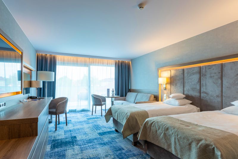 Zimmerbeispiel im 5-Sterne-Bereich des Hotels Unitral – ©Hotel Unitral