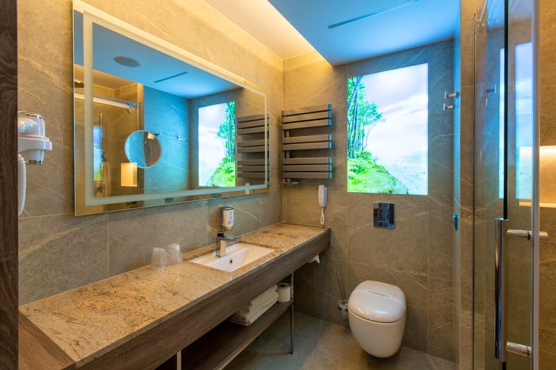 Beispiel Badezimmer Hotel Unitral – ©Hotel Unitral